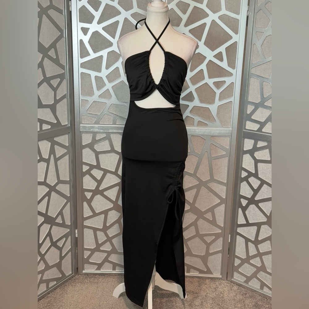 New Arrivals! Black Halter Dress